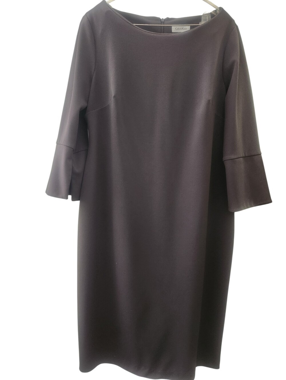 Calvin Klein Sheath Dress Gunnmetal Grey